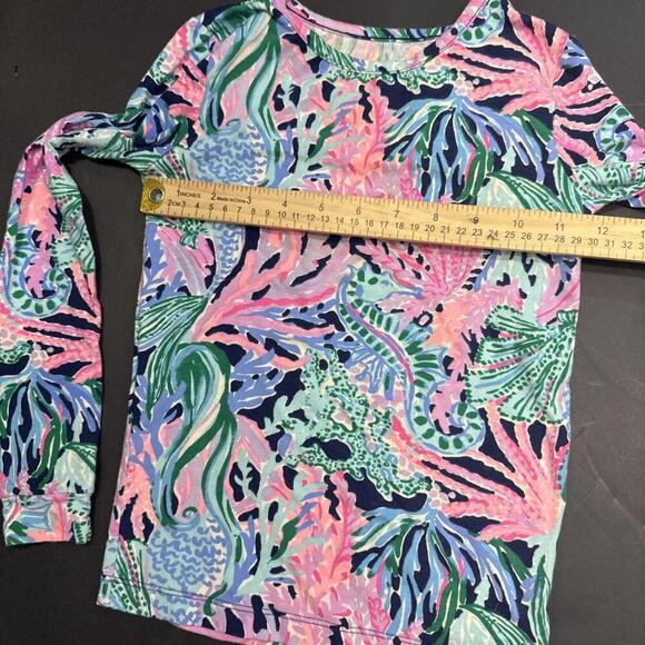 Lilly Pulitzer Seahorse Mermaid Nautical Print Kids PJs Sammie Set Pajamas Sz 8 - Picture 11 of 15